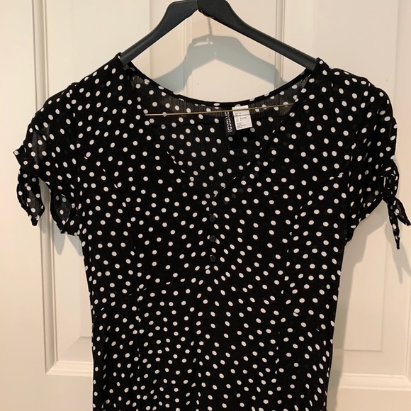 H&M V Neck Dress - Size 6 - Picture 3 of 5